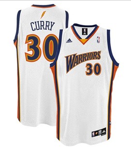  NBA Golden State Warriors 30 Stephen Curry Swingman Home White Jerseys